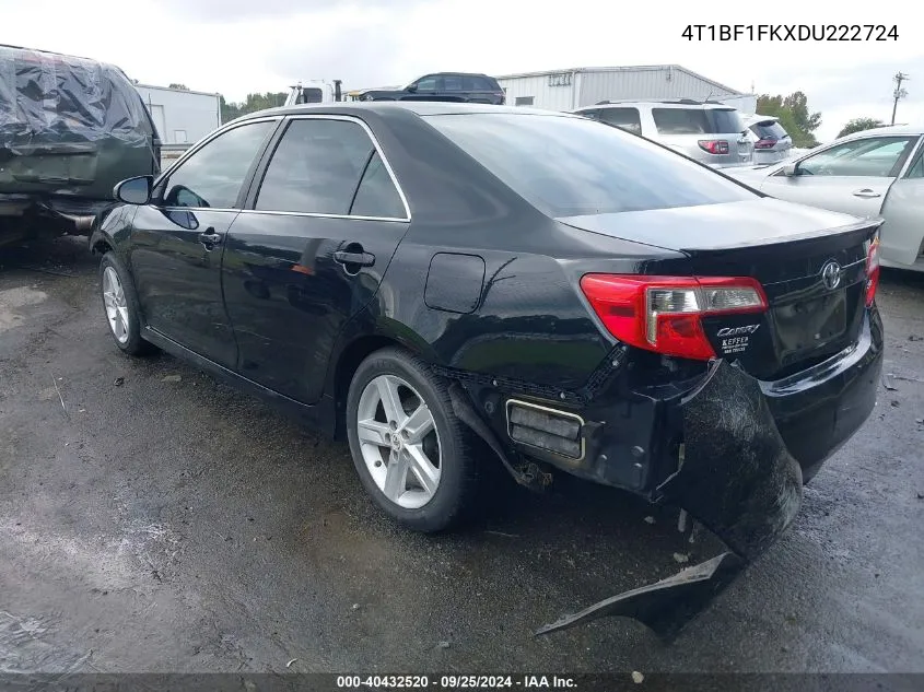 2013 Toyota Camry Se VIN: 4T1BF1FKXDU222724 Lot: 40432520