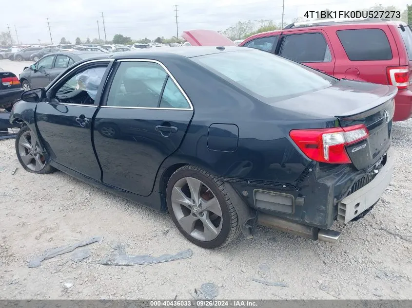 2013 Toyota Camry Se/Xle VIN: 4T1BK1FK0DU527273 Lot: 40436033