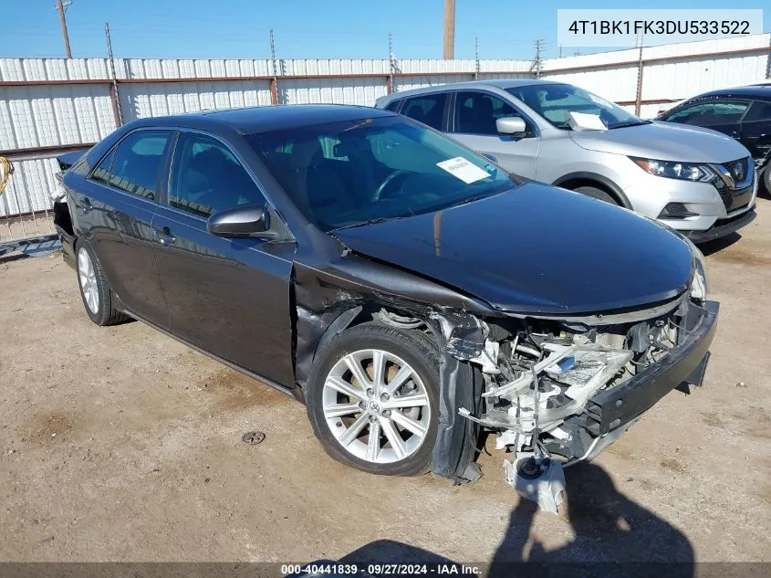 2013 Toyota Camry Xle V6 VIN: 4T1BK1FK3DU533522 Lot: 40441839