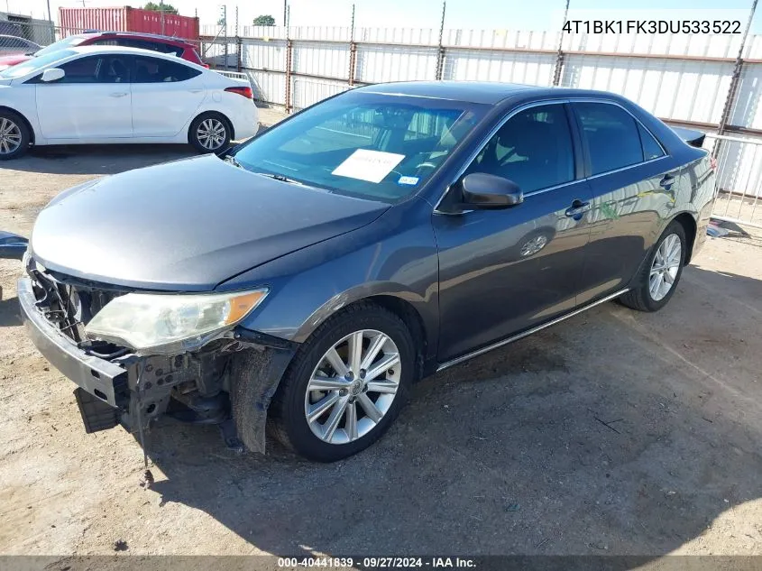 2013 Toyota Camry Xle V6 VIN: 4T1BK1FK3DU533522 Lot: 40441839