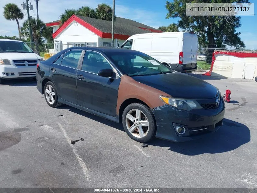 2013 Toyota Camry Se VIN: 4T1BF1FK0DU223137 Lot: 40441876