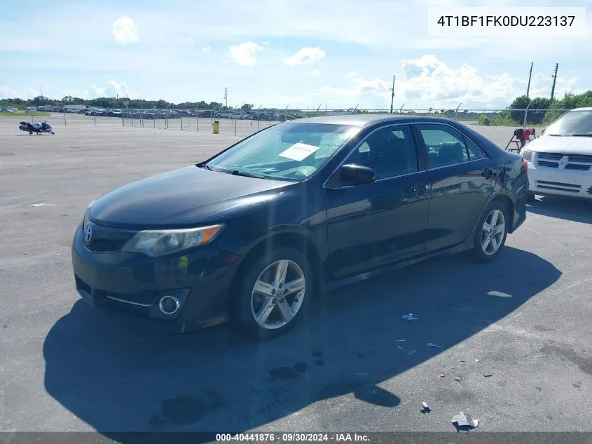 2013 Toyota Camry Se VIN: 4T1BF1FK0DU223137 Lot: 40441876