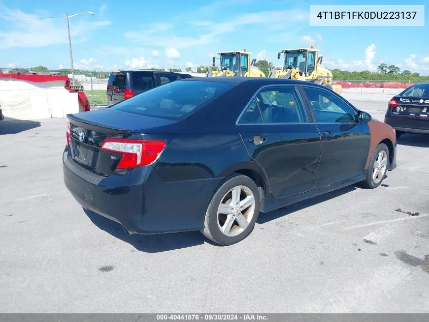 2013 Toyota Camry Se VIN: 4T1BF1FK0DU223137 Lot: 40441876