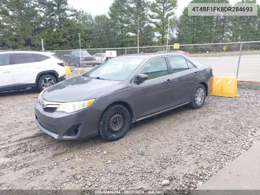 4T4BF1FK8DR284693 2013 Toyota Camry Le