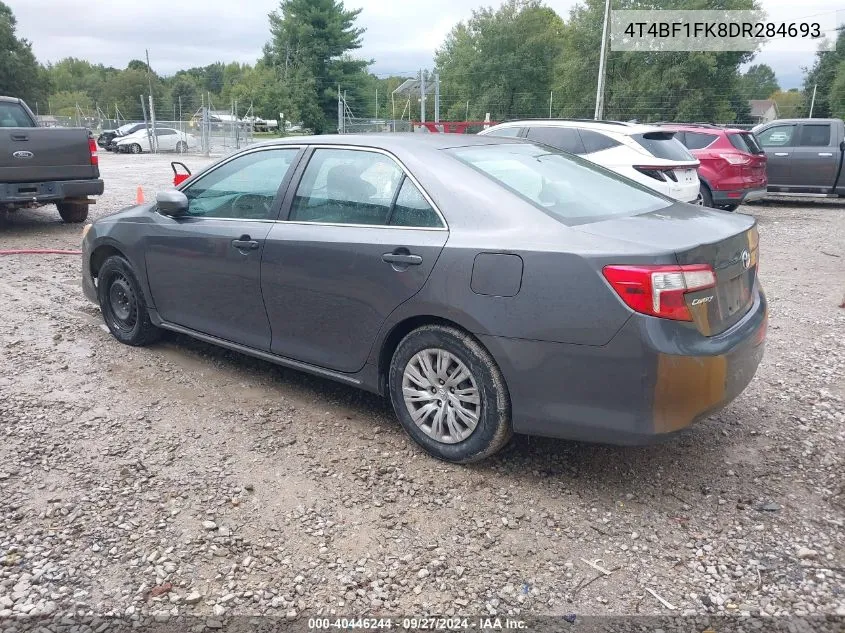 4T4BF1FK8DR284693 2013 Toyota Camry Le