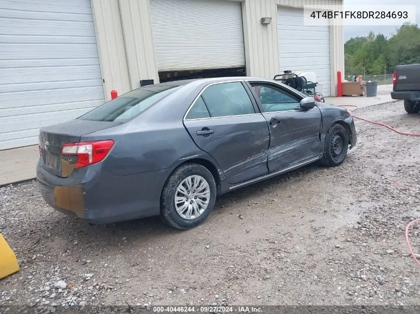 4T4BF1FK8DR284693 2013 Toyota Camry Le