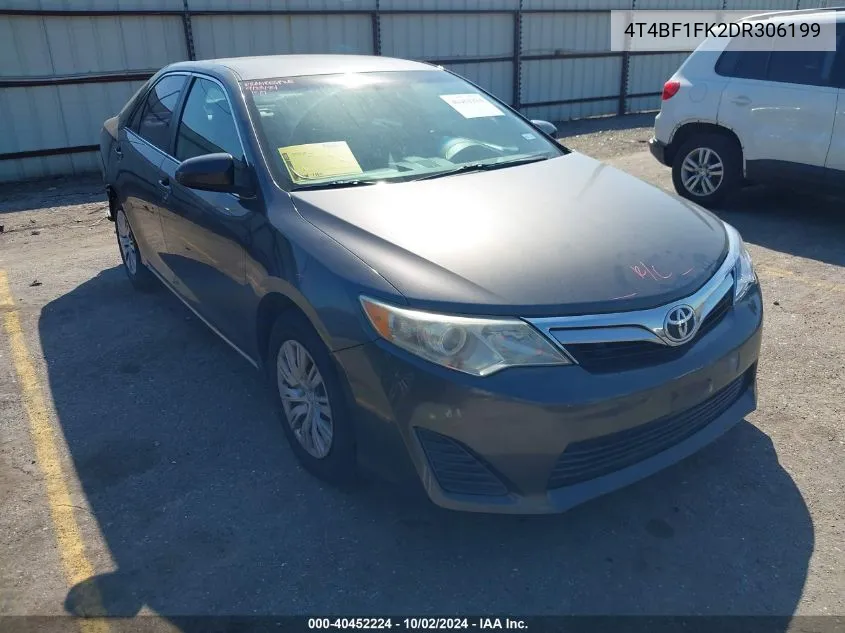 2013 Toyota Camry Le VIN: 4T4BF1FK2DR306199 Lot: 40452224