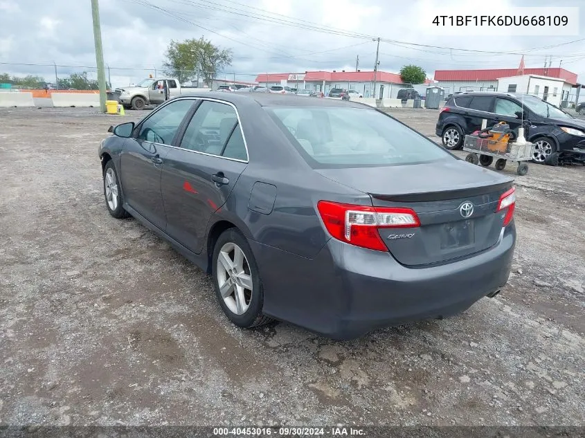 4T1BF1FK6DU668109 2013 Toyota Camry Se