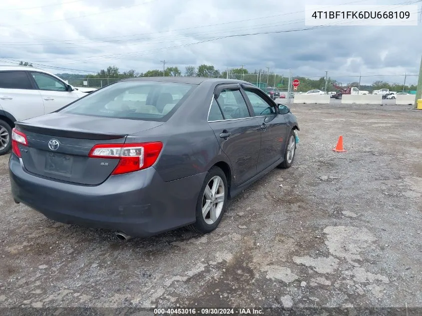 4T1BF1FK6DU668109 2013 Toyota Camry Se