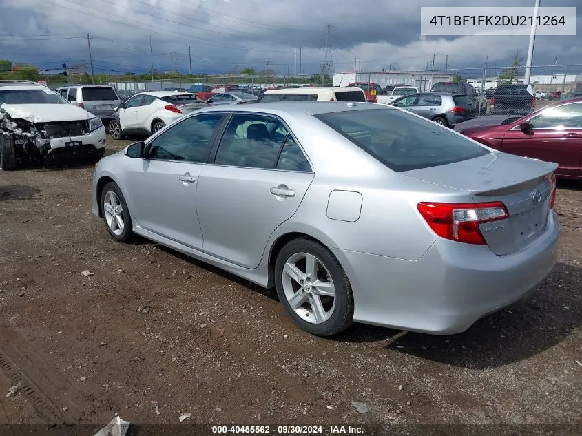 2013 Toyota Camry Se VIN: 4T1BF1FK2DU211264 Lot: 40455562