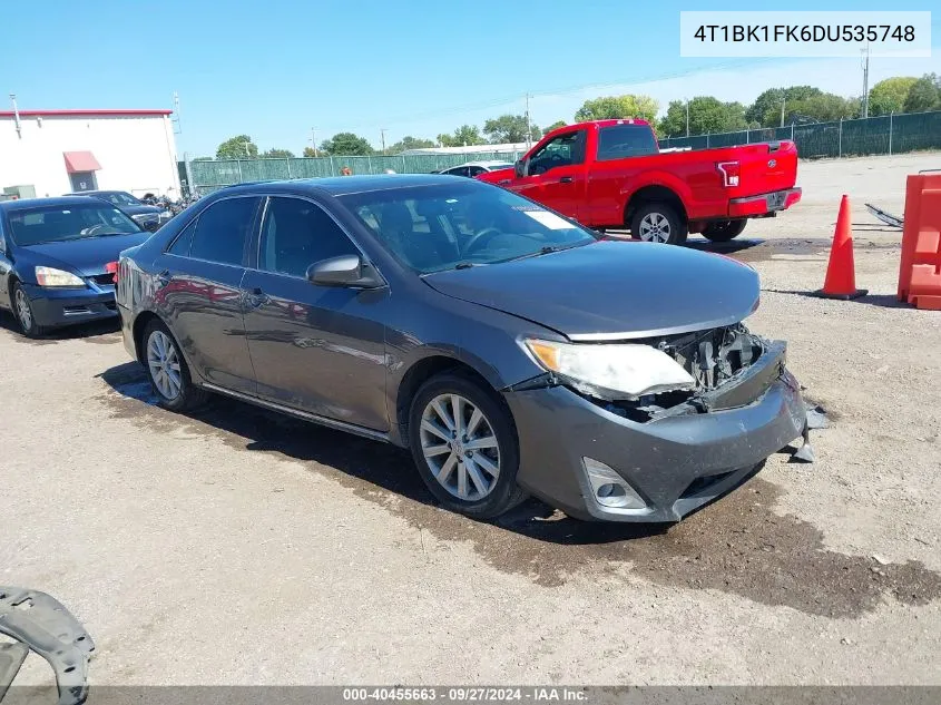 4T1BK1FK6DU535748 2013 Toyota Camry Xle V6