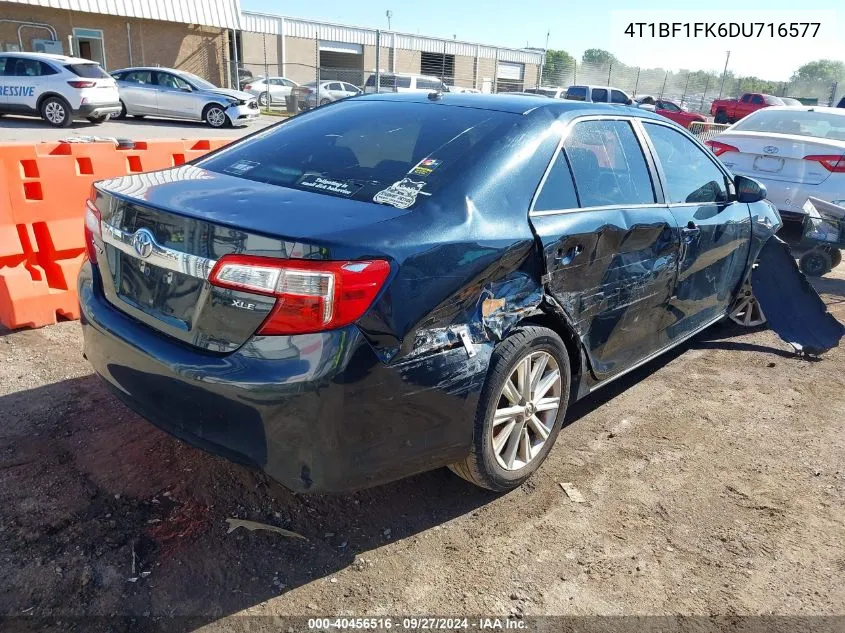 2013 Toyota Camry Xle VIN: 4T1BF1FK6DU716577 Lot: 40456516