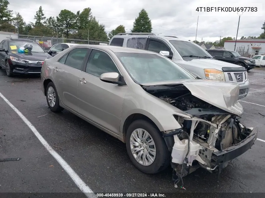 2013 Toyota Camry L VIN: 4T1BF1FK0DU697783 Lot: 40459939