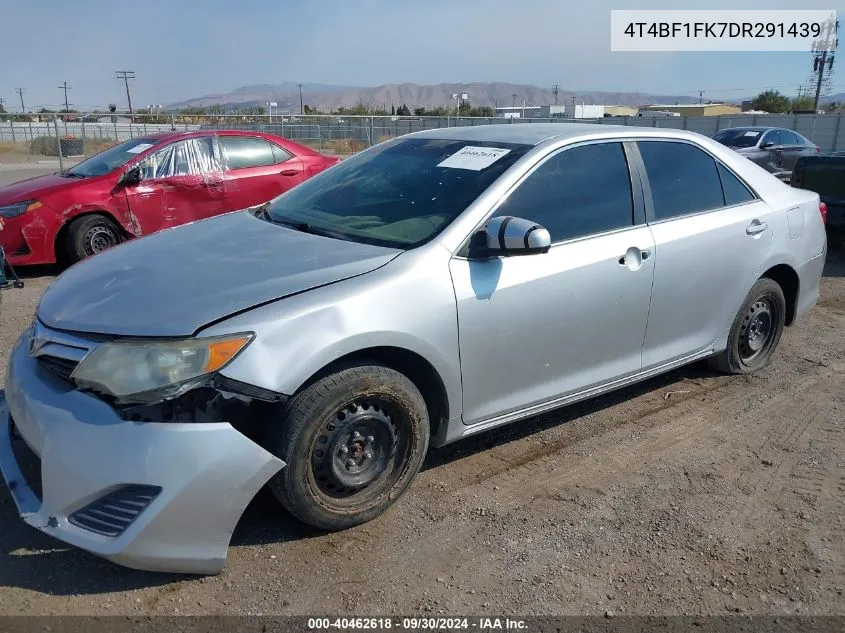 2013 Toyota Camry Le VIN: 4T4BF1FK7DR291439 Lot: 40462618