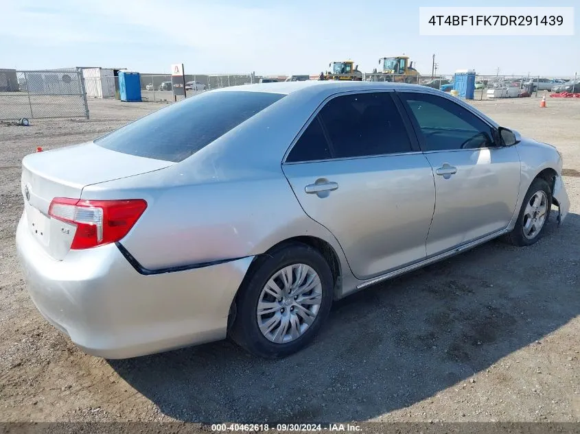 2013 Toyota Camry Le VIN: 4T4BF1FK7DR291439 Lot: 40462618