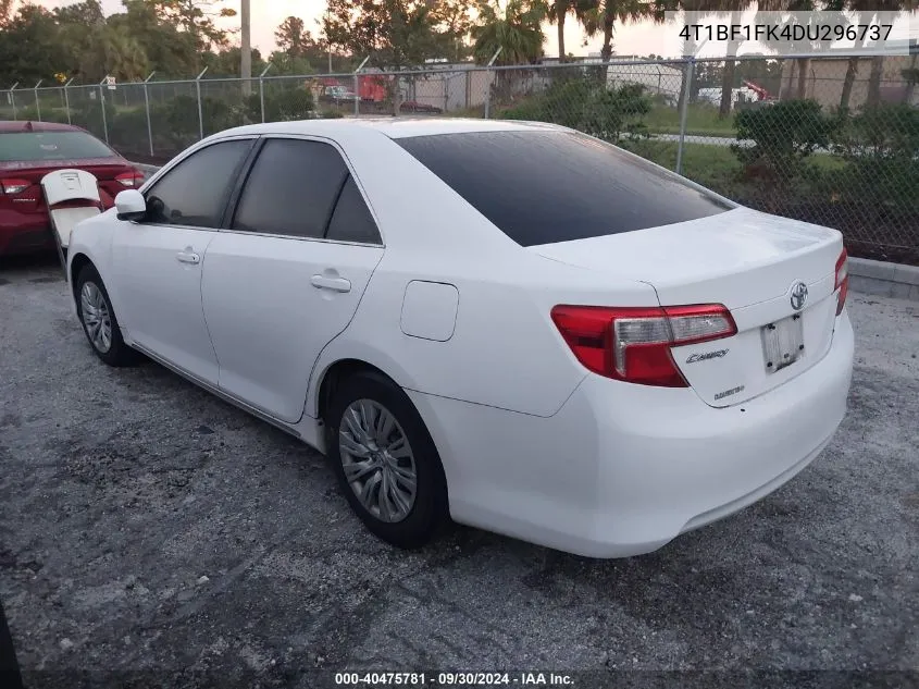 4T1BF1FK4DU296737 2013 Toyota Camry Le