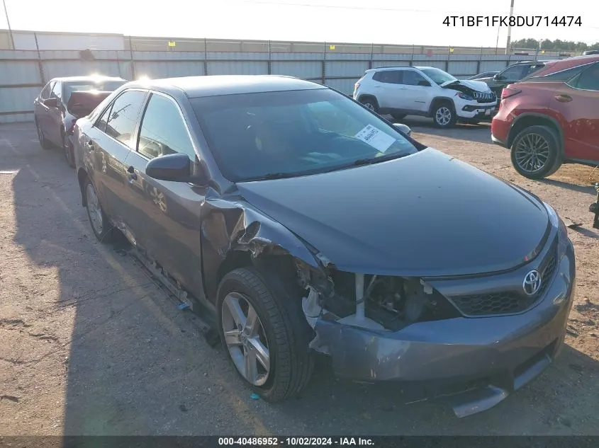 4T1BF1FK8DU714474 2013 Toyota Camry Se