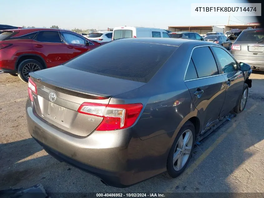 4T1BF1FK8DU714474 2013 Toyota Camry Se