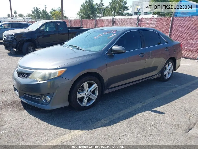 2013 Toyota Camry Se VIN: 4T1BF1FK2DU223334 Lot: 40490102