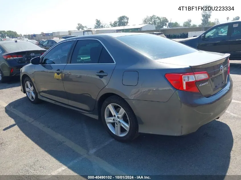 4T1BF1FK2DU223334 2013 Toyota Camry Se