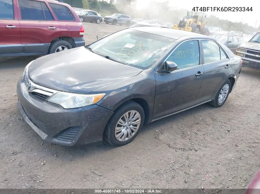 2013 Toyota Camry Le VIN: 4T4BF1FK6DR293344 Lot: 40501745