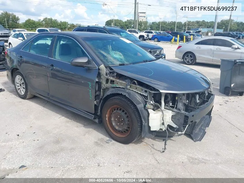 2013 Toyota Camry L/Se/Le/Xle VIN: 4T1BF1FK5DU699237 Lot: 40520656