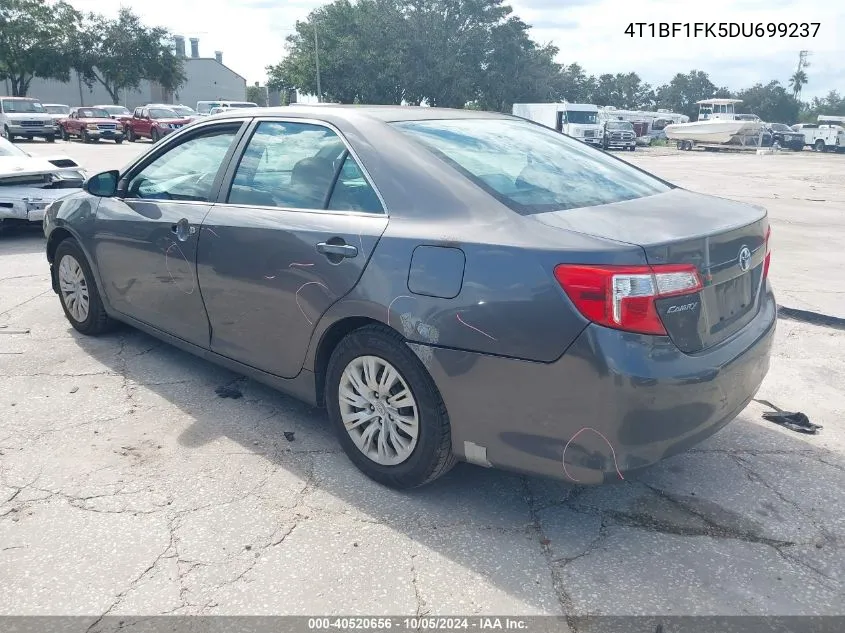 2013 Toyota Camry L/Se/Le/Xle VIN: 4T1BF1FK5DU699237 Lot: 40520656