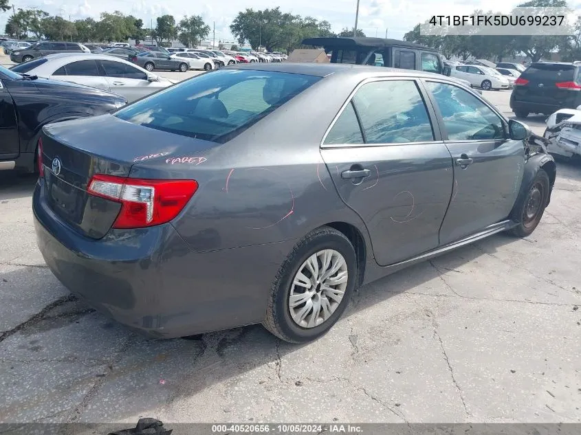 2013 Toyota Camry L/Se/Le/Xle VIN: 4T1BF1FK5DU699237 Lot: 40520656