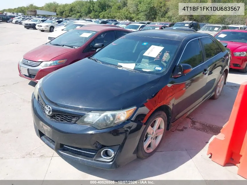 2013 Toyota Camry Se VIN: 4T1BF1FK1DU683567 Lot: 40528505