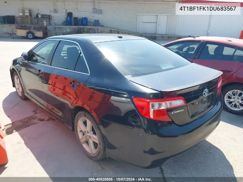 2013 Toyota Camry Se VIN: 4T1BF1FK1DU683567 Lot: 40528505