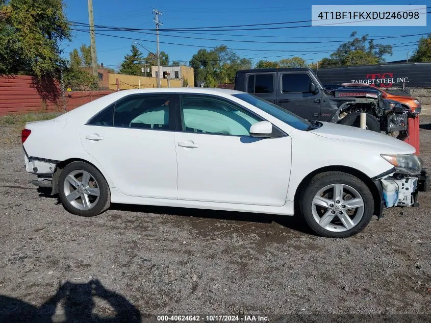 2013 Toyota Camry L/Se/Le/Xle VIN: 4T1BF1FKXDU246098 Lot: 40624642