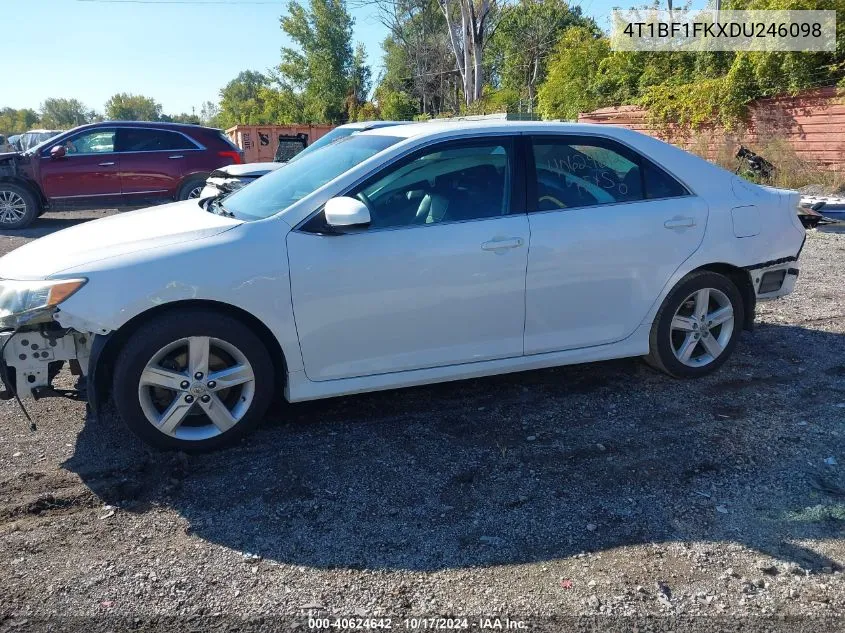 2013 Toyota Camry L/Se/Le/Xle VIN: 4T1BF1FKXDU246098 Lot: 40624642