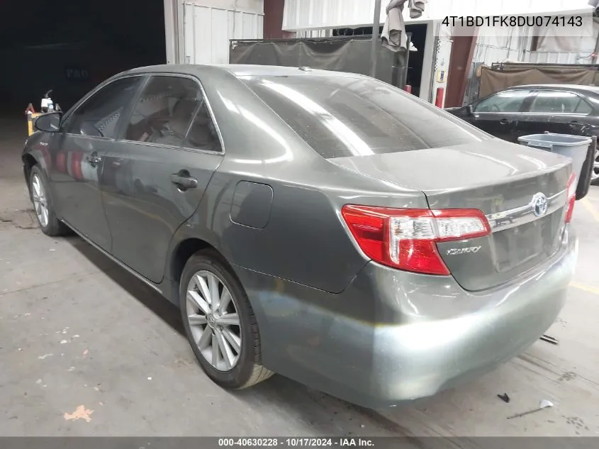 2013 Toyota Camry Hybrid Hybrid/Le/Xle VIN: 4T1BD1FK8DU074143 Lot: 40630228