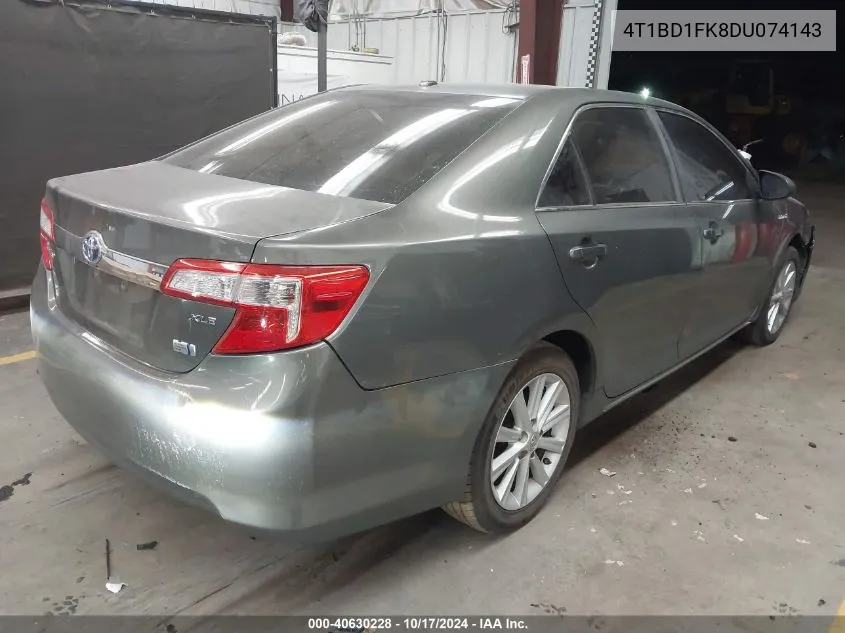 2013 Toyota Camry Hybrid Hybrid/Le/Xle VIN: 4T1BD1FK8DU074143 Lot: 40630228