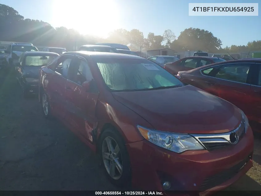 4T1BF1FKXDU654925 2013 Toyota Camry L/Se/Le/Xle