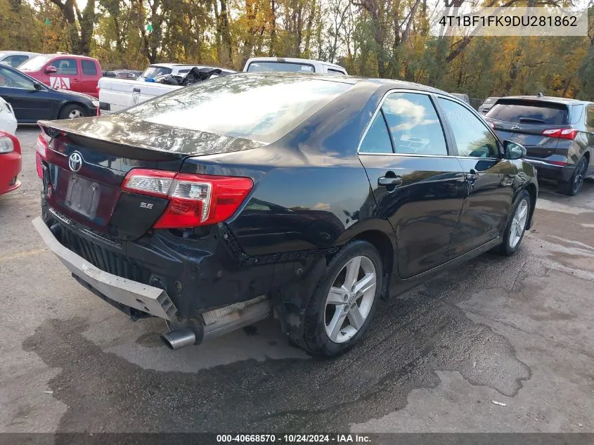 4T1BF1FK9DU281862 2013 Toyota Camry Se