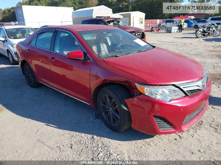 4T4BF1FK7DR33680 2013 Toyota Camry L/Se/Le/Xle