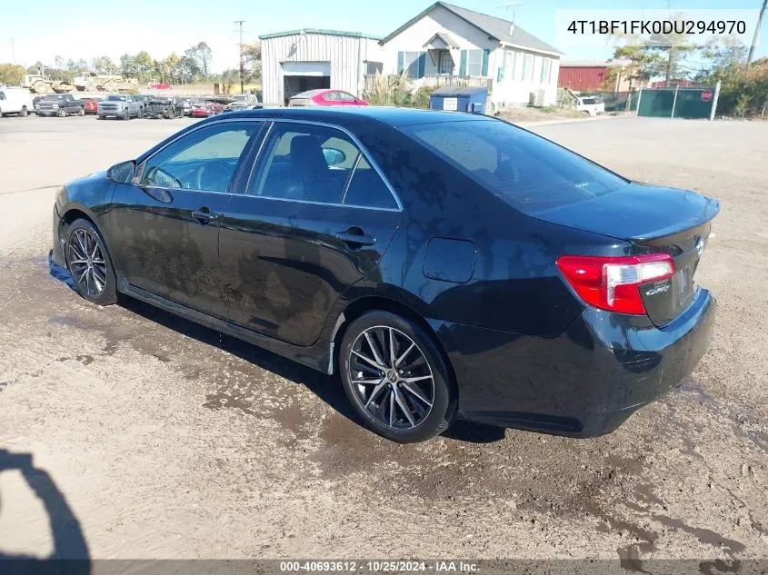 2013 Toyota Camry Se VIN: 4T1BF1FK0DU294970 Lot: 40693612