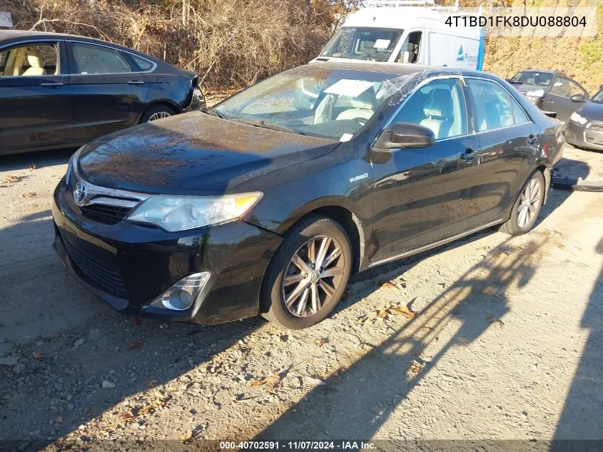 2013 Toyota Camry Hybrid Xle VIN: 4T1BD1FK8DU088804 Lot: 40702591