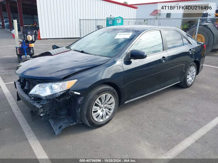 4T1BF1FK4DU216496 2013 Toyota Camry Le