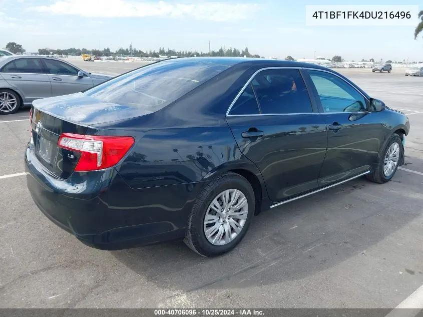 4T1BF1FK4DU216496 2013 Toyota Camry Le