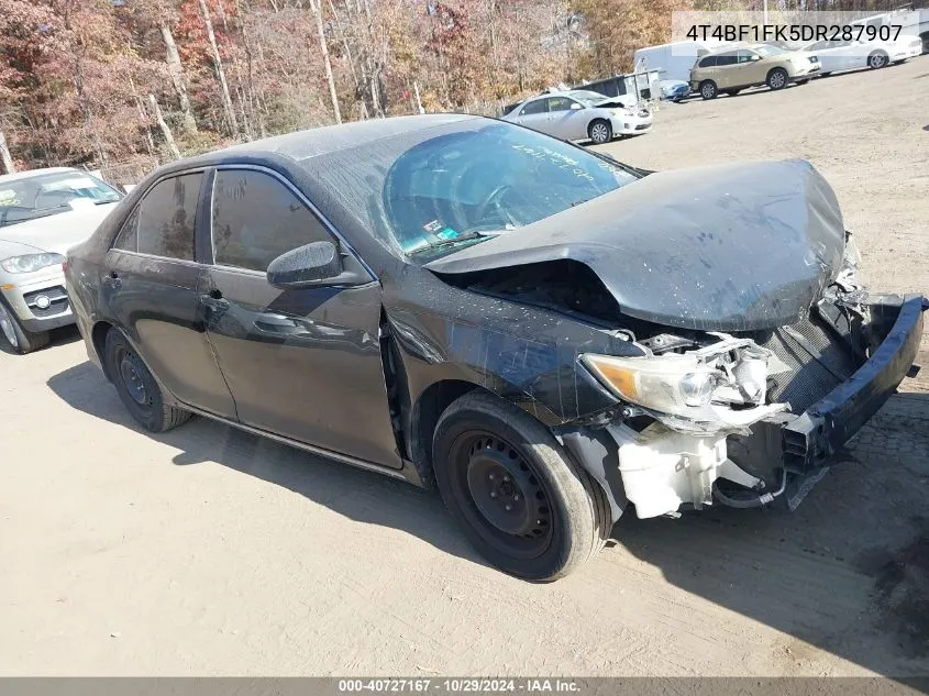 2013 Toyota Camry Le VIN: 4T4BF1FK5DR287907 Lot: 40727167