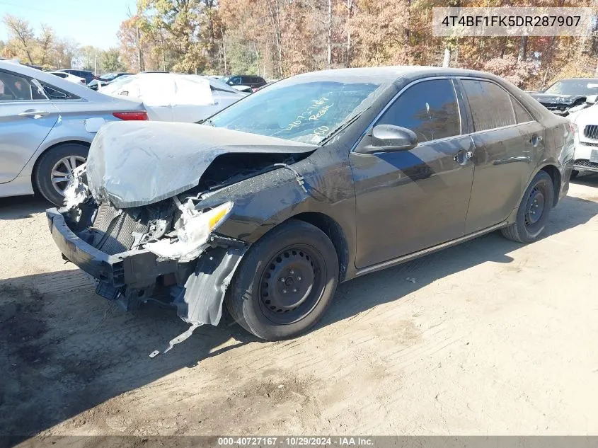 4T4BF1FK5DR287907 2013 Toyota Camry Le