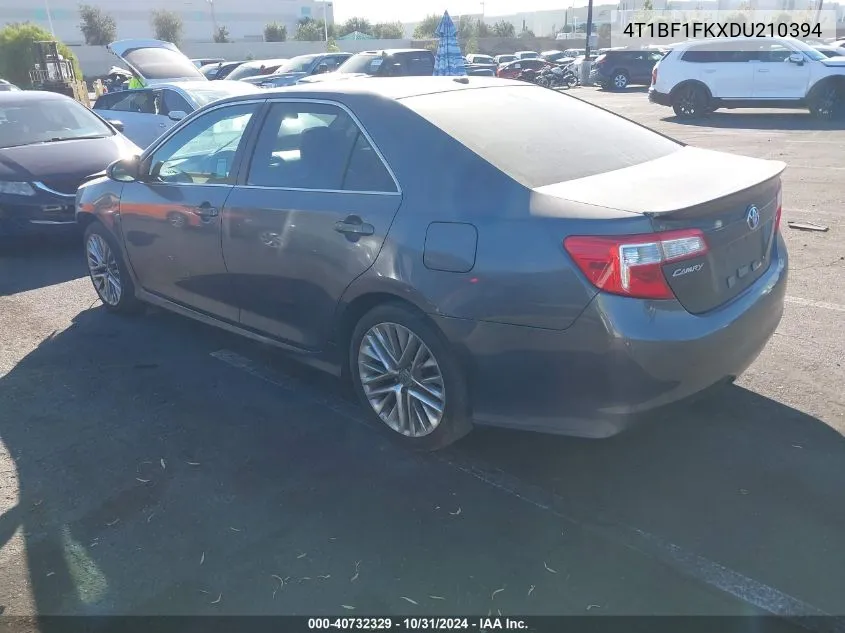 2013 Toyota Camry Se VIN: 4T1BF1FKXDU210394 Lot: 40732329