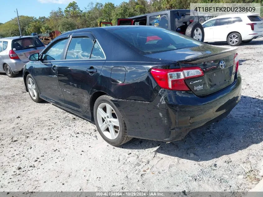 2013 Toyota Camry Se VIN: 4T1BF1FK2DU238609 Lot: 40734964