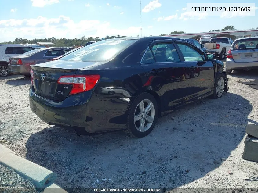 2013 Toyota Camry Se VIN: 4T1BF1FK2DU238609 Lot: 40734964