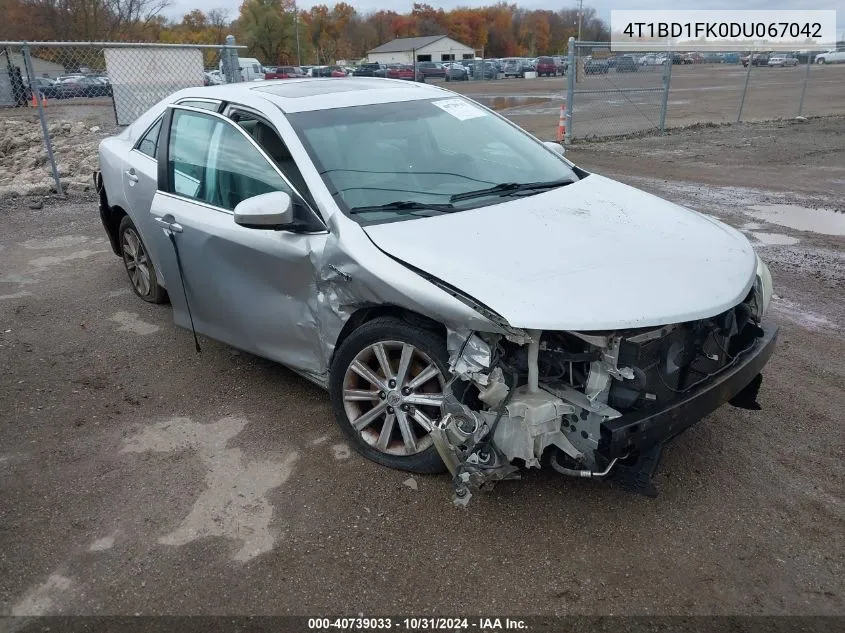 2013 Toyota Camry Hybrid Xle VIN: 4T1BD1FK0DU067042 Lot: 40739033