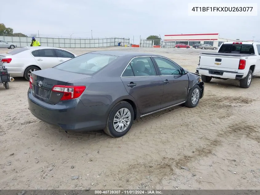 2013 Toyota Camry Le VIN: 4T1BF1FKXDU263077 Lot: 40739307