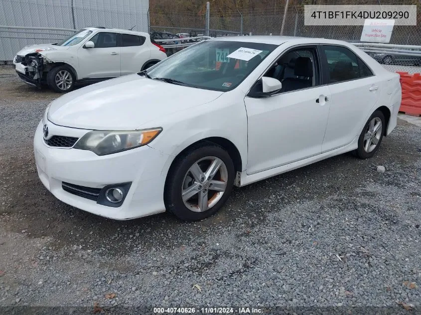 2013 Toyota Camry Se VIN: 4T1BF1FK4DU209290 Lot: 40740626