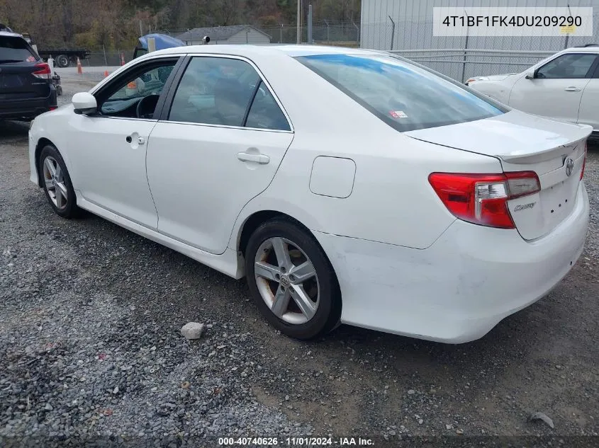 2013 Toyota Camry Se VIN: 4T1BF1FK4DU209290 Lot: 40740626